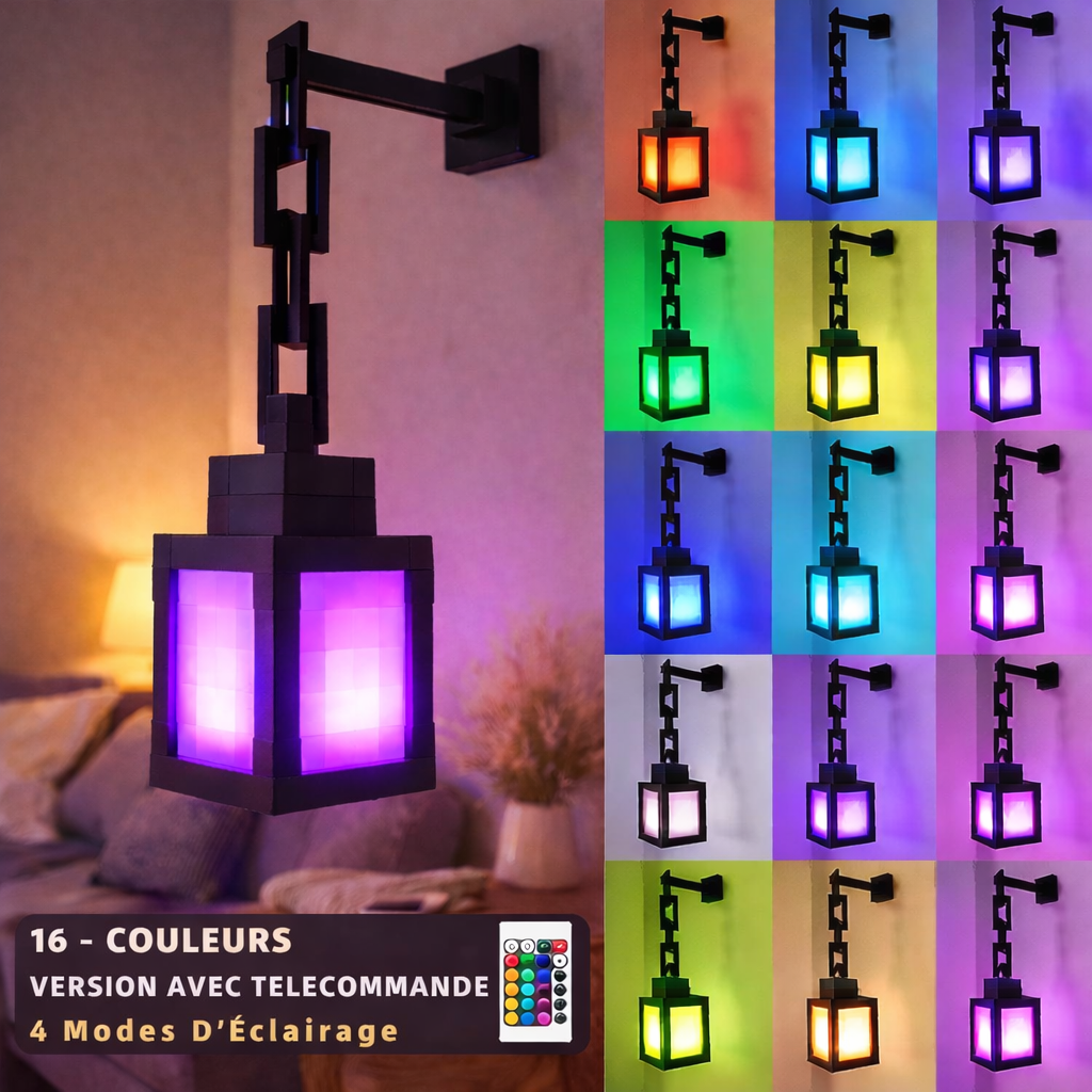 Veilleuse LED Pixel – Lampe d’Ambiance Cocooning Rechargeable (Relaxante & Moderne)